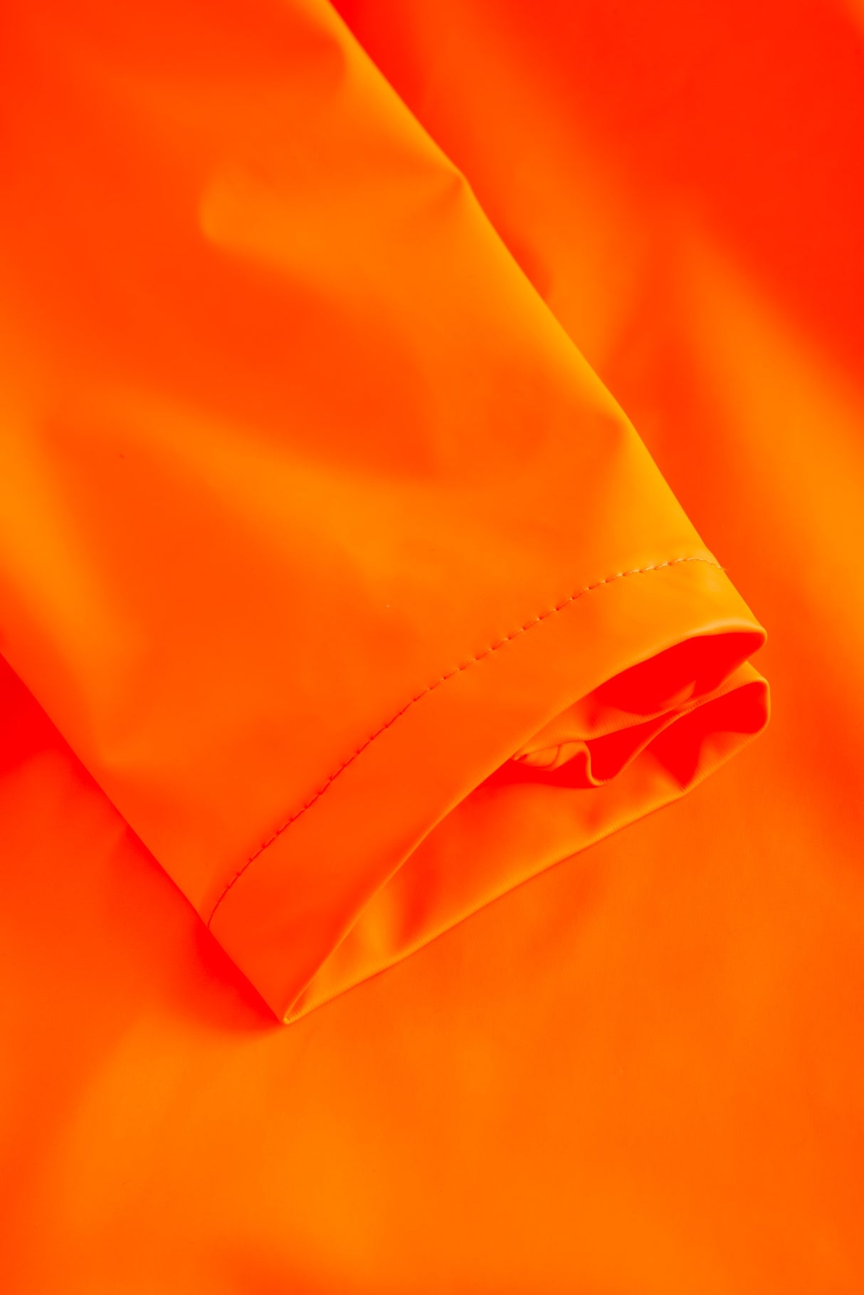 Brandhæmmende regnjakke i PU kvalitet - Hi-Vis Orange