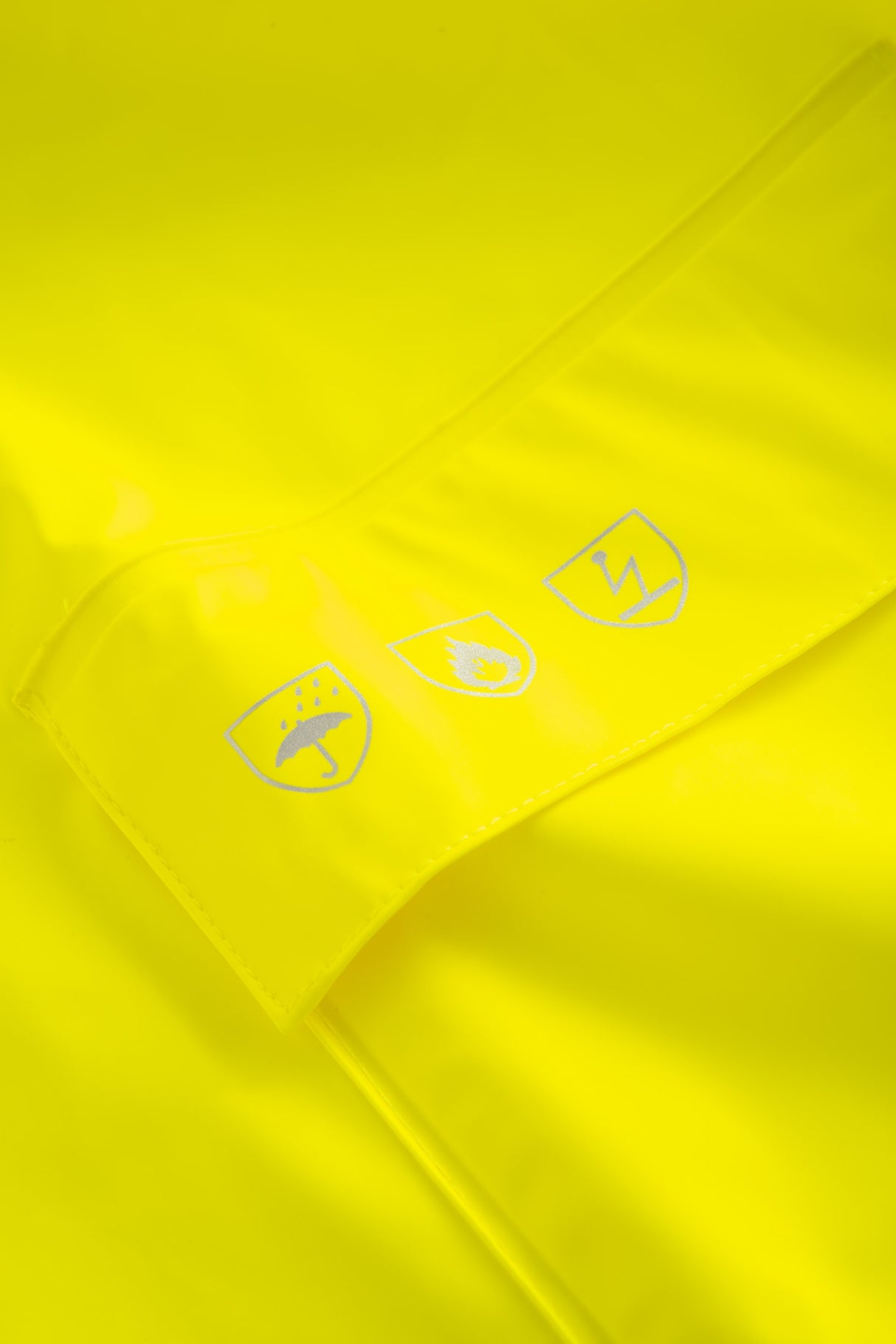 Brandhæmmende regnjakke i PU kvalitet - Saturn Gul