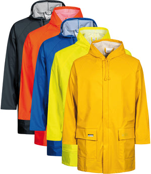 Brandhæmmende regnjakke i PU kvalitet - Saturn Gul