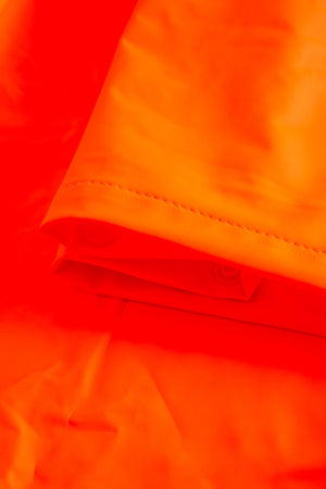 Brandhæmmende Hi-Vis regnbukser i PU kvalitet - Hi-Vis Orange