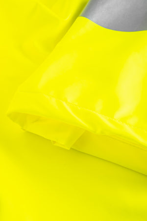Brandhæmmende Hi-Vis regnbukser i PU kvalitet - Saturn Gul