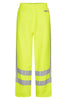 Brandhæmmende Hi-Vis regnbukser i PU kvalitet med RWS-reflekser - Saturn Gul