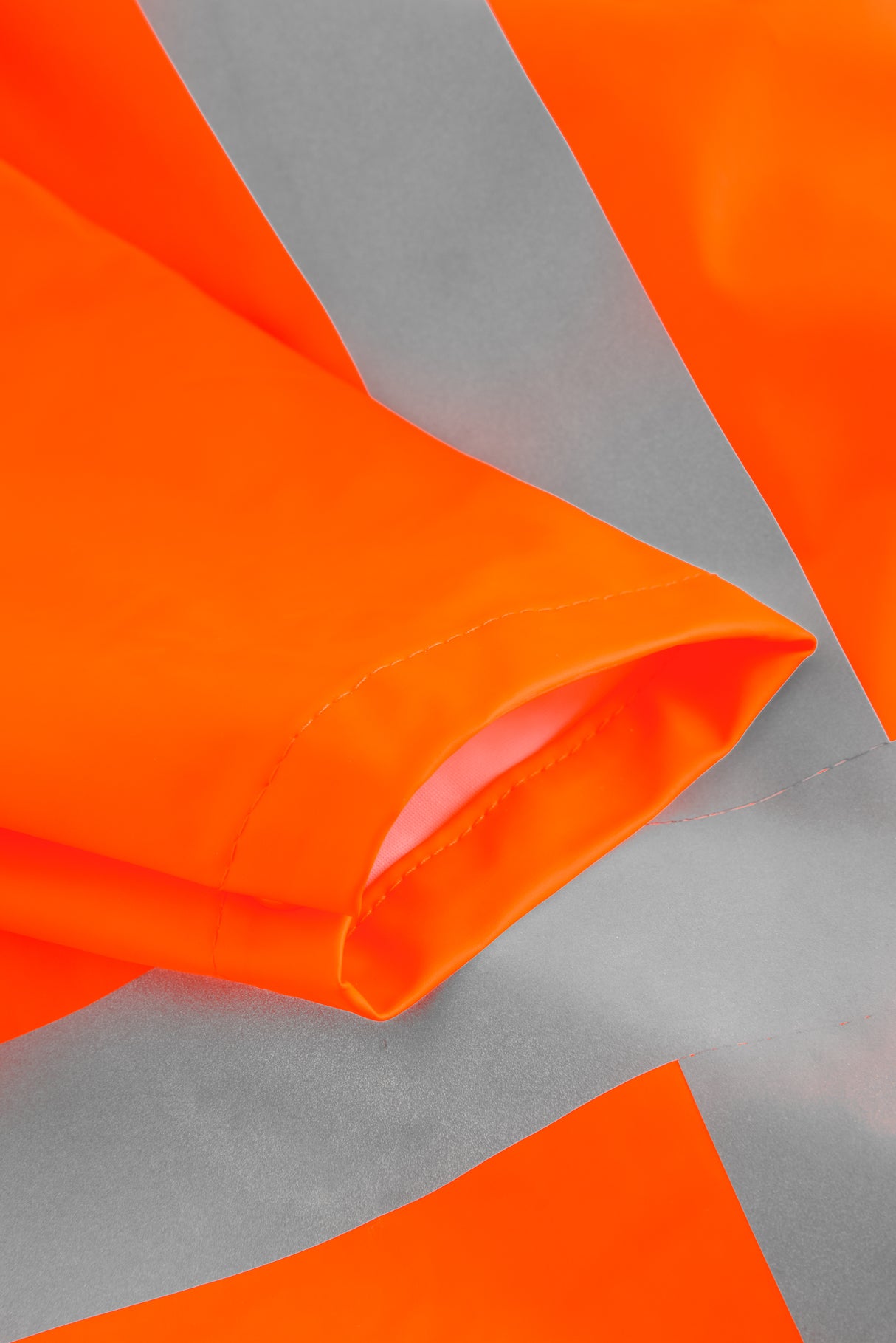 Brandhæmmende Hi-Vis regnjakke i PU kvalitet med RWS-reflekser - Hi-Vis Orange