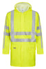 Brandhæmmende Hi-Vis regnjakke i PU kvalitet med RWS-reflekser - Saturn Gul