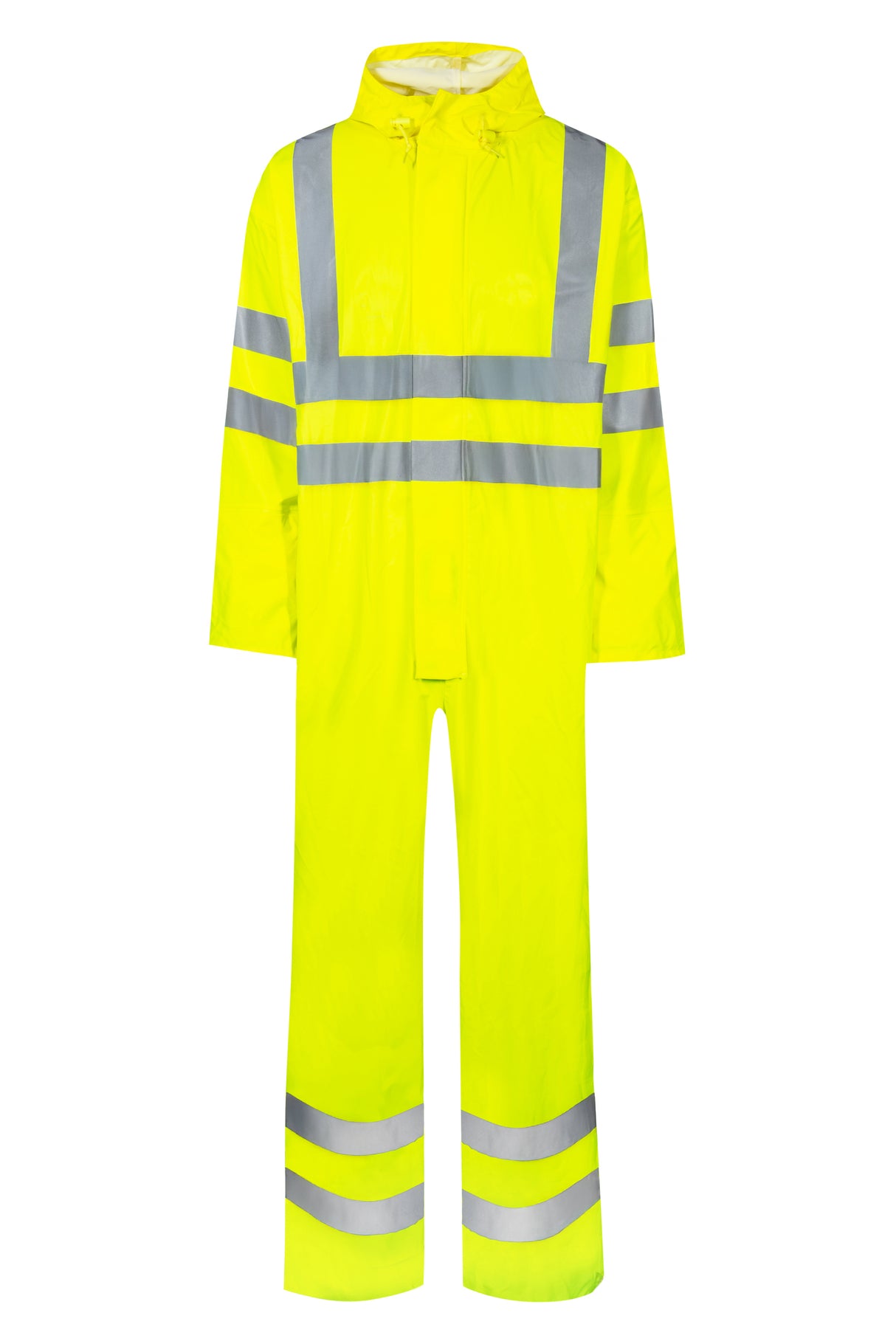 Brandhæmmende Hi-Vis regndragt i PU kvalitet - Saturn Gul