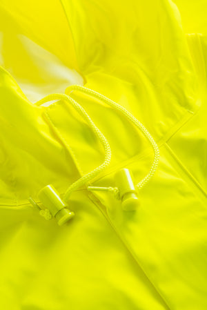 Brandhæmmende Hi-Vis regndragt i PU kvalitet - Saturn Gul