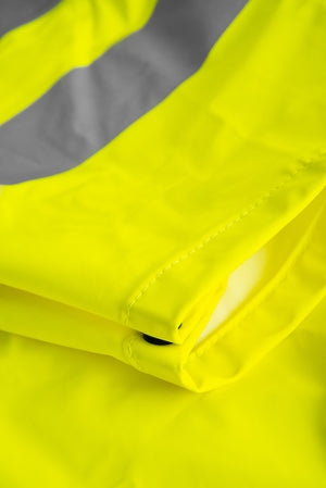 Brandhæmmende Hi-Vis regndragt i PU kvalitet - Saturn Gul
