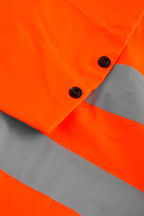 Brandhæmmende Hi-Vis regndragt i PU kvalitet med RWS-reflekser - Hi-Vis Orange