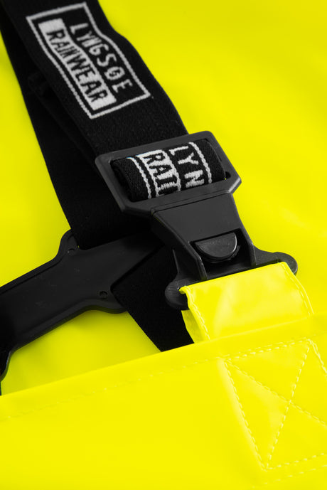 Brandhæmmende Hi-Vis regnoveralls i PU kvalitet - Saturn Gul