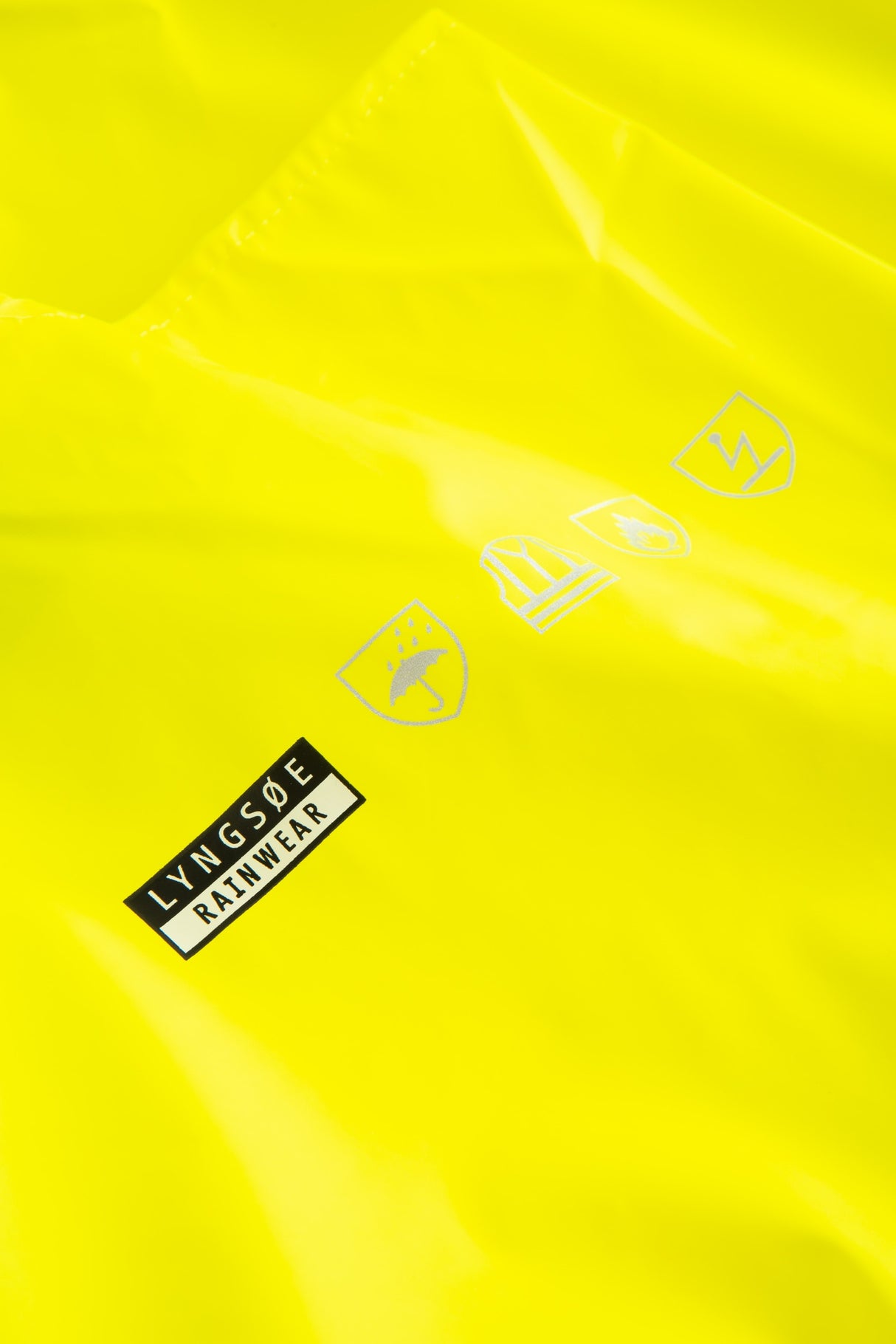 Brandhæmmende Hi-Vis regnoveralls i PU kvalitet - Saturn Gul