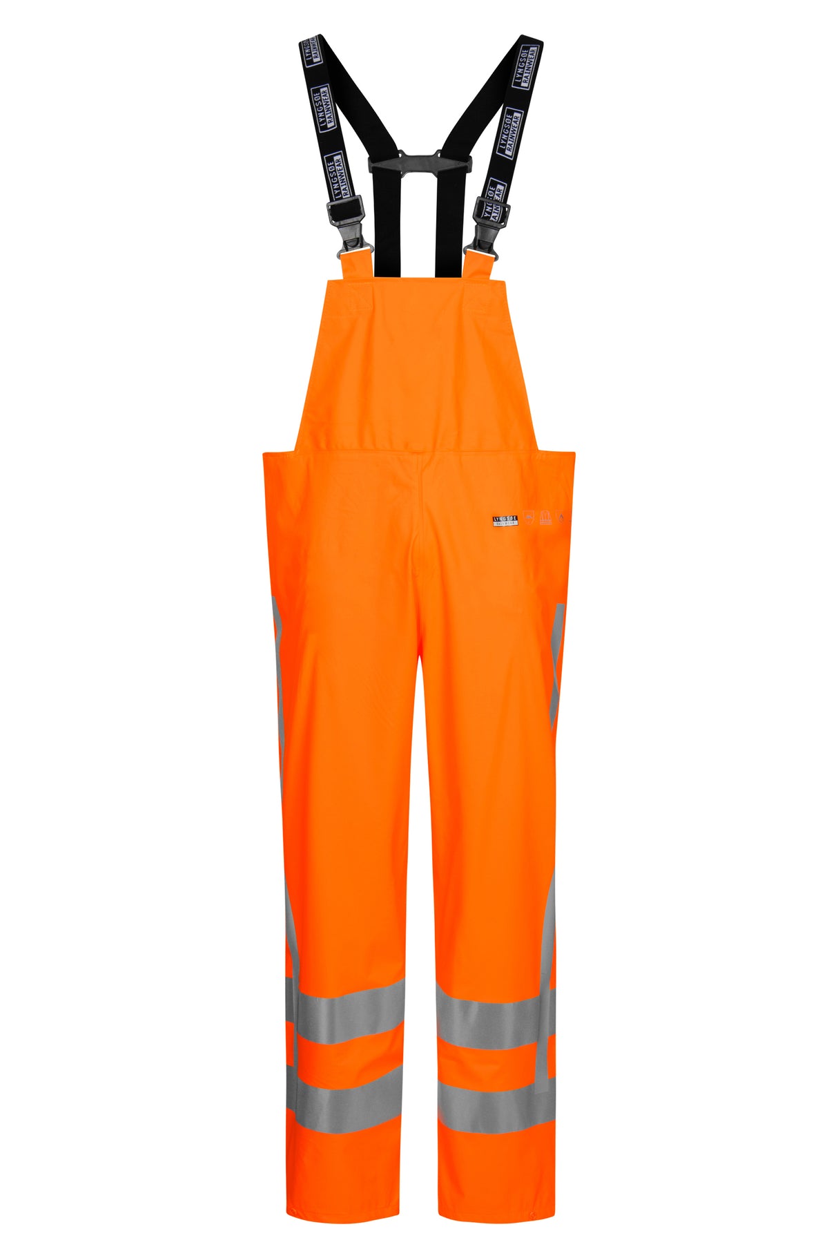 Brandhæmmende Hi-Vis regnoveralls i PU kvalitet med RWS-reflekser - Hi-Vis Orange