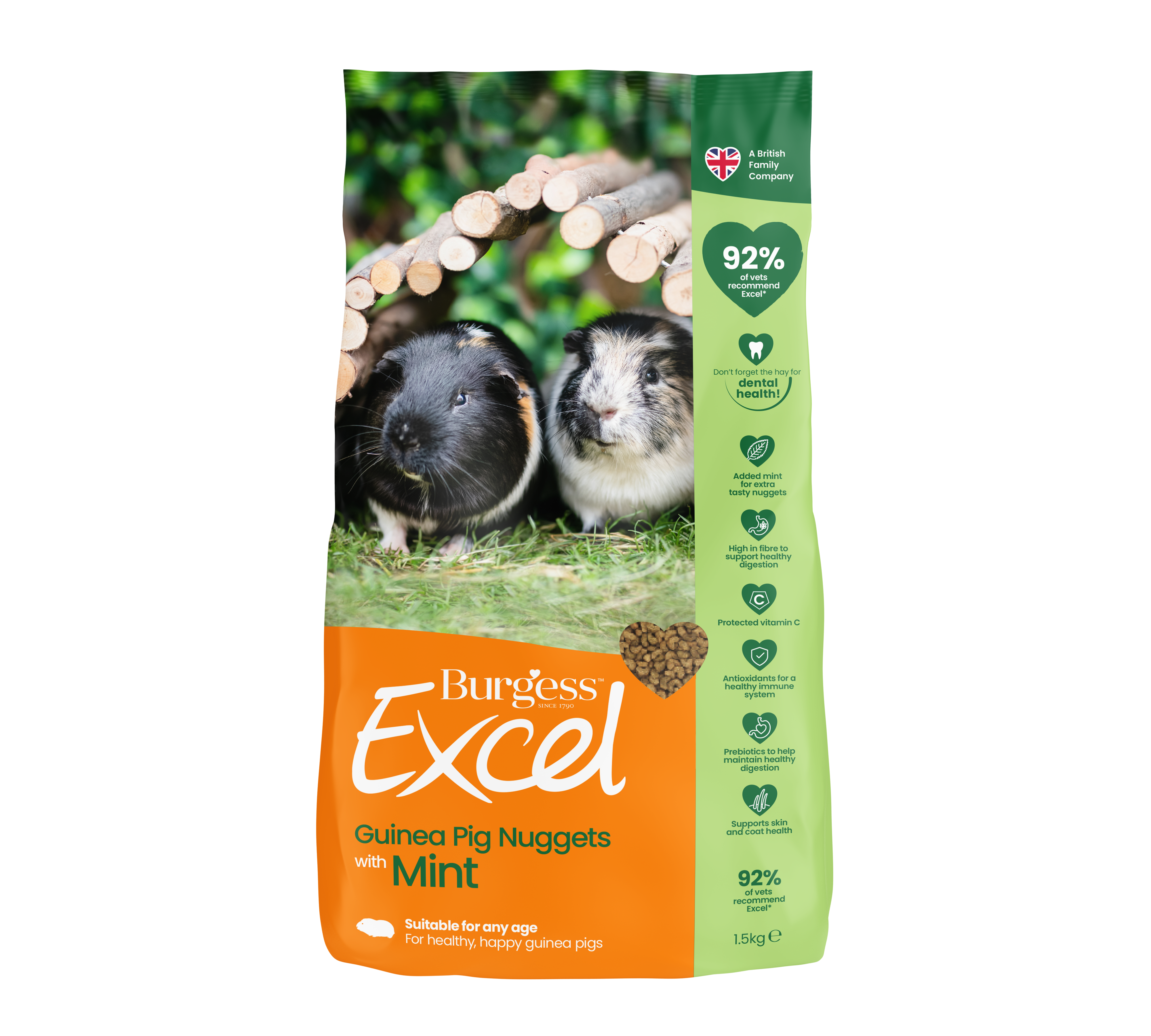 Excel Guinea Pig marsvinfoder - 1,5 kg