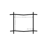 Havehegn -  maske 10 x 10 cm - 90 cm x 25 meter, sort