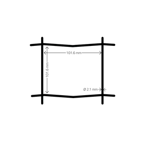 Havehegn -  maske 10 x 10 cm - 90 cm x 25 meter, sort