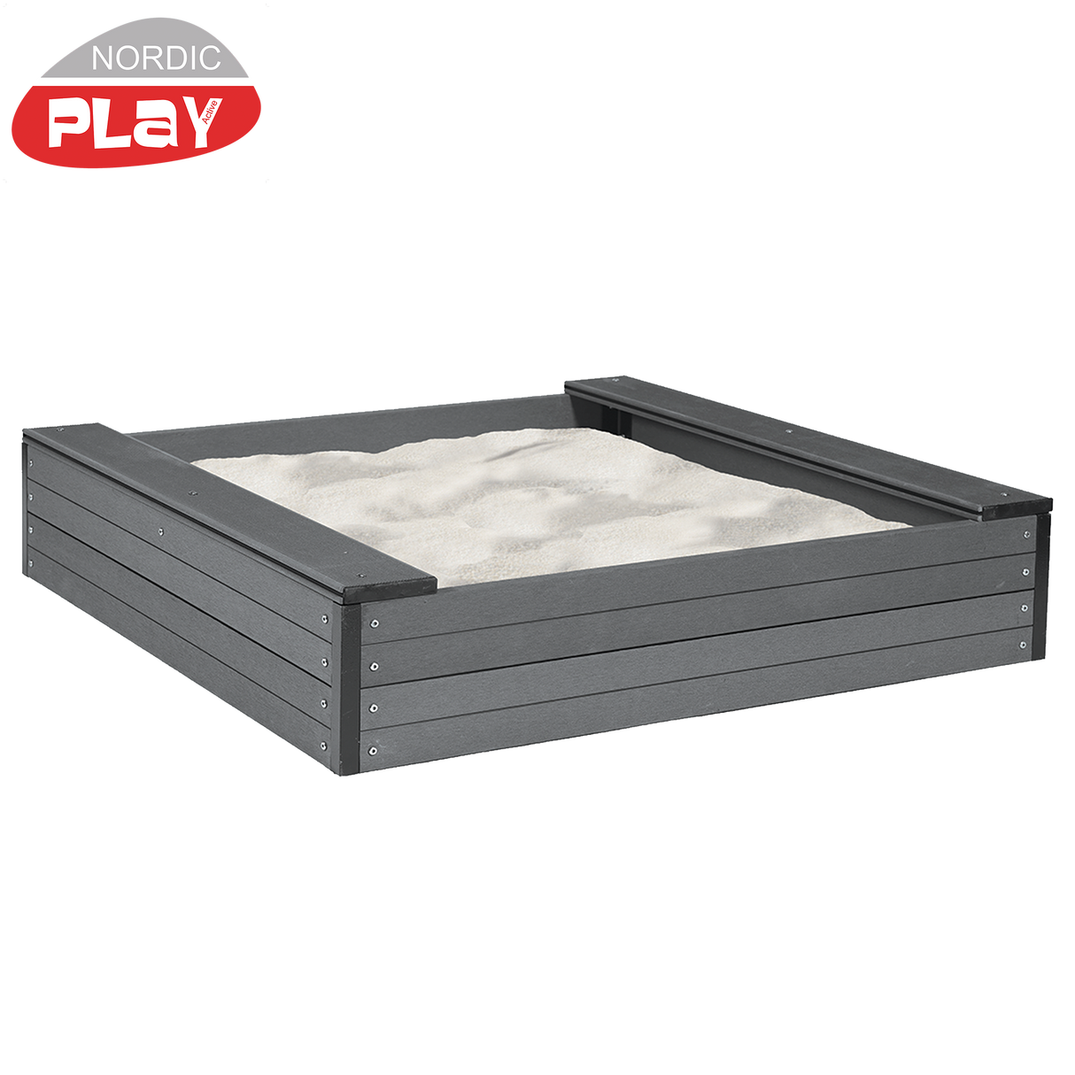 Sandkasse WPC 120 x 120 x 24 cm