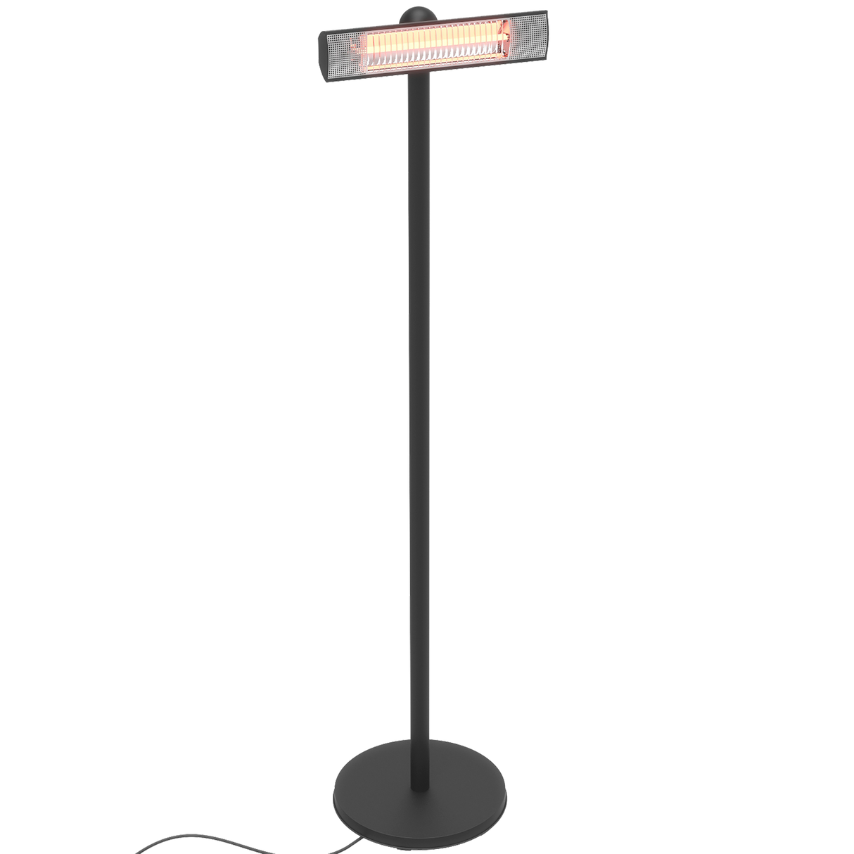 Terrassevarmer 1500W gulvmodel - sort