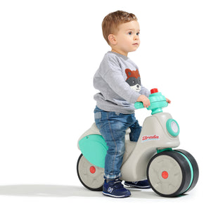 Strada første års scooter cremfarvet og grøn FALK