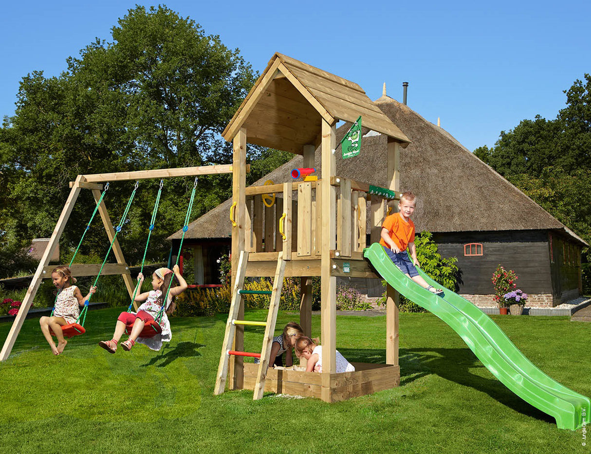 Legetårn Jungle Gym Club 2.1 m/2-Swing Module 220 ekskl. rutschebane