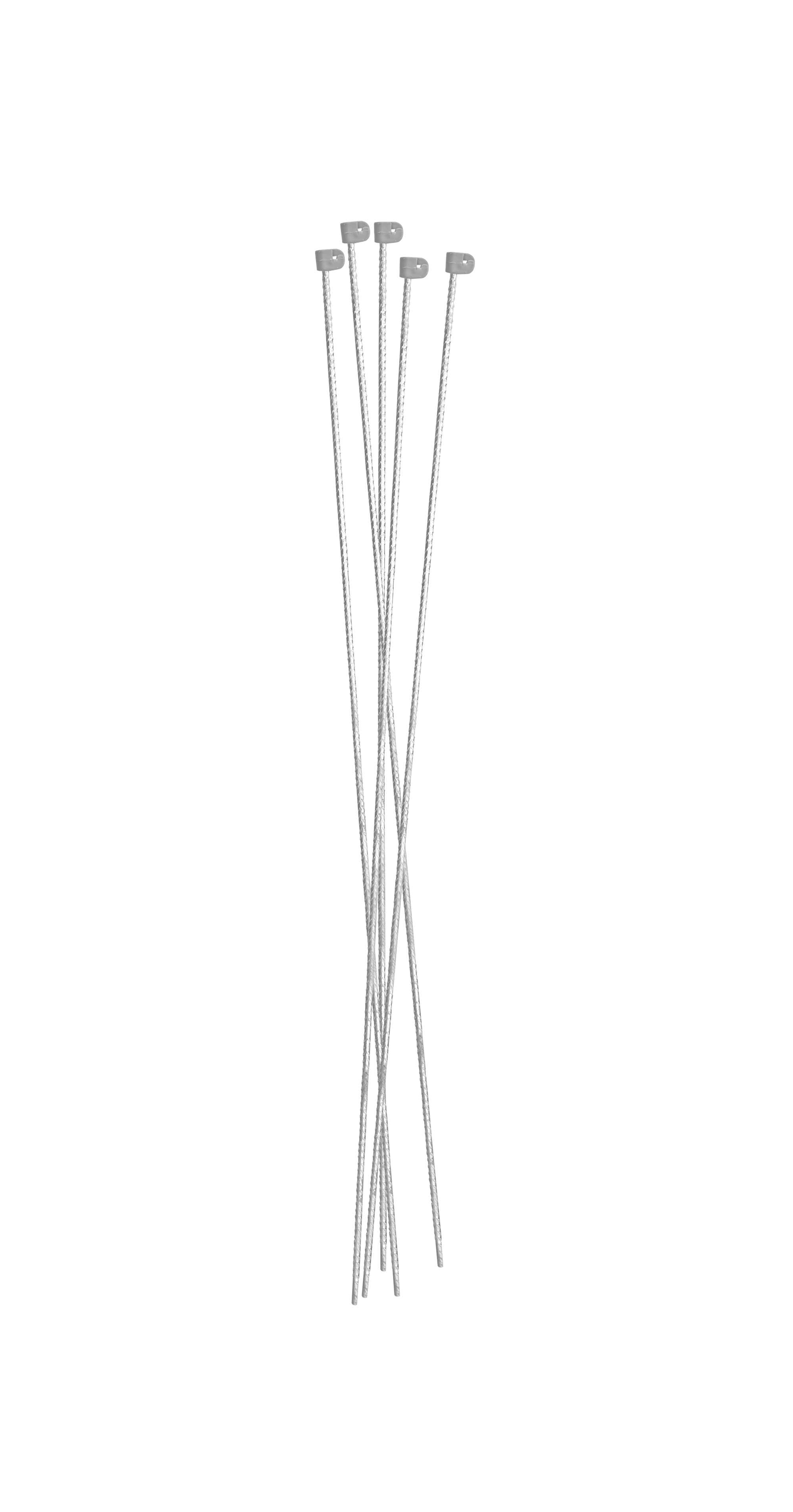 Tentorpæl - 10 mm grå, med grå hætte, 145 cm, colli 10 stk.