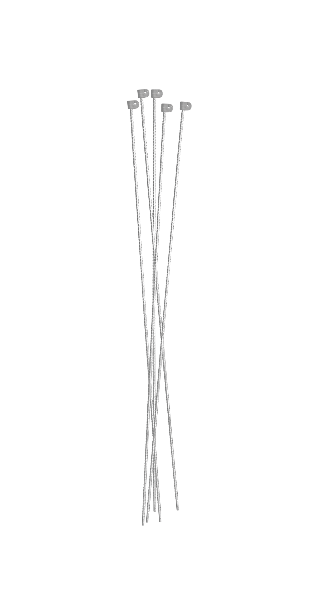 Tentorpæl - 10 mm grå, med grå hætte, 145 cm, colli 10 stk.
