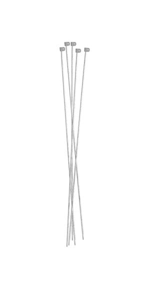 Tentorpæl - 10 mm grå, med grå hætte, 145 cm, colli 10 stk.