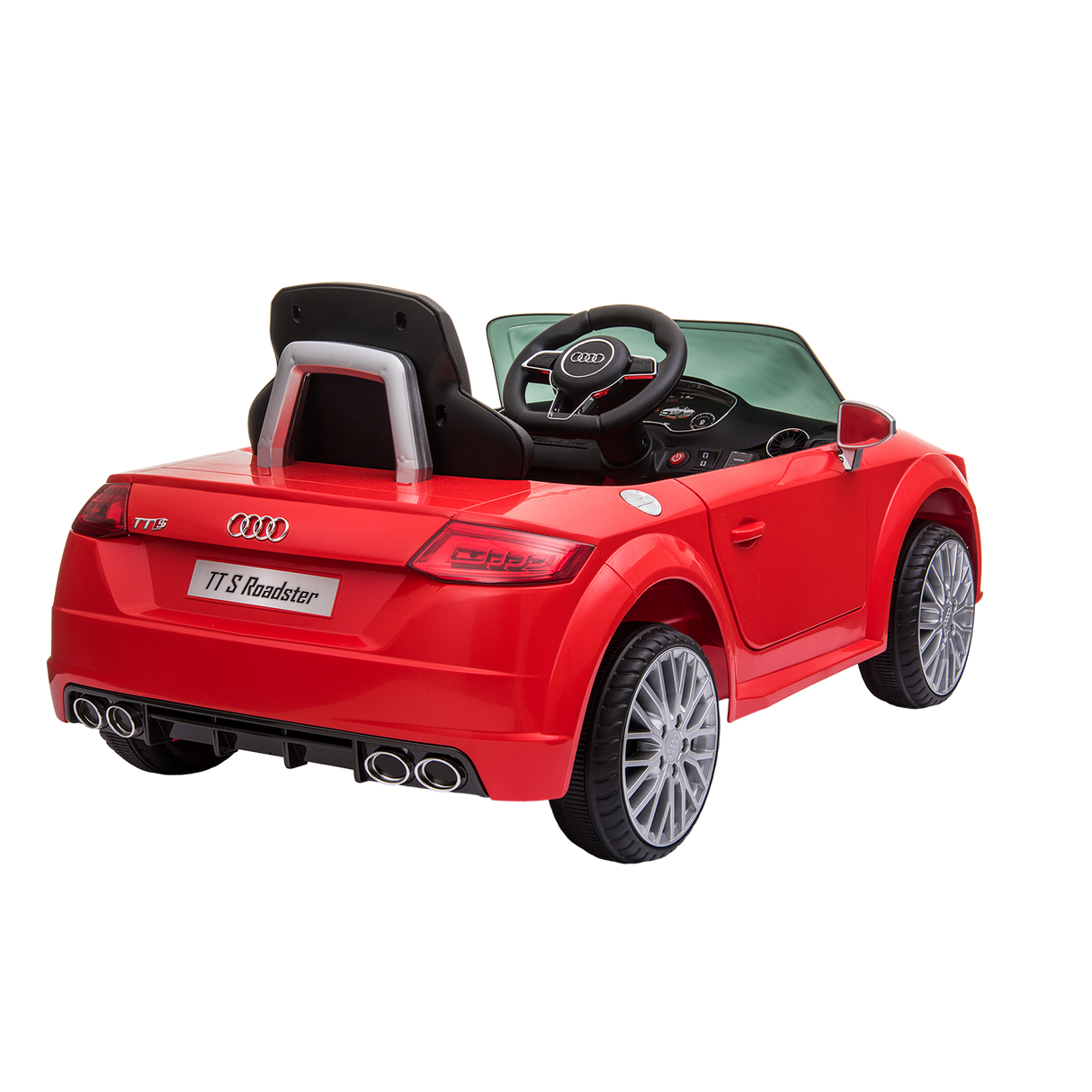Elbil Audi TTS Roadster 12V med EVA-hjul