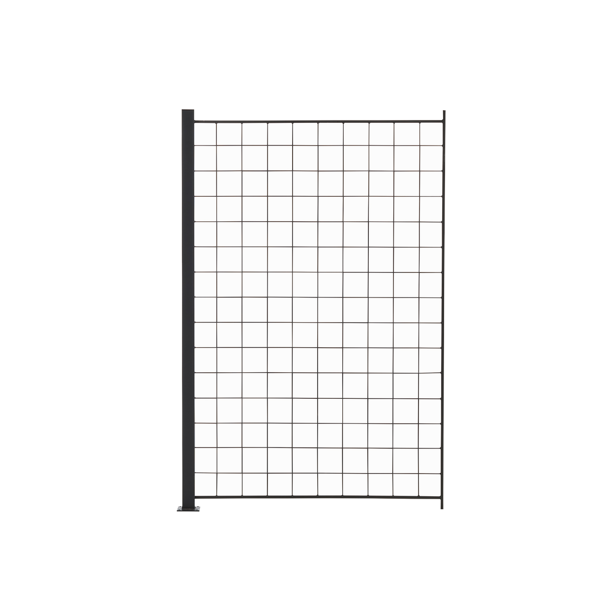 1 Tillægsfag espalier antracit grå 150 x 100 cm inkl. 1 alu stolper 158 cm