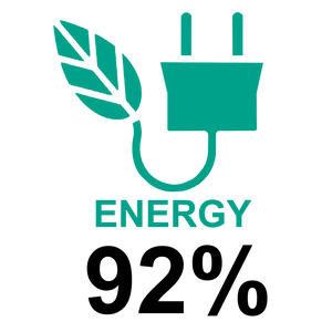 Terrassevarmer 1500W gulvmodel - sort