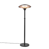 Terrassevarmer 2100W gulvmodel - sort
