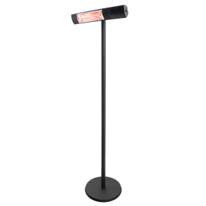 Terrassevarmer 500/1000/1500W gulvmodel, remote, RGT, sort
