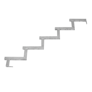 Galvaniseret trappevange 5-trin