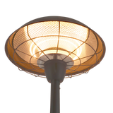 Terrassevarmer 900/2100W gulvmodel snorafbryder HA, sort