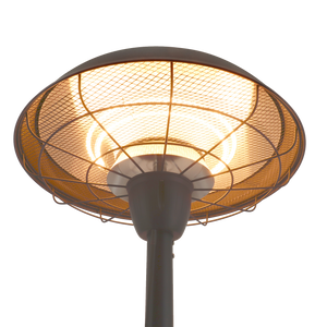 Terrassevarmer 900/2100W gulvmodel snorafbryder HA, sort