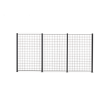 3 Fag espalier antracitgrå 150 x 100 cm inkl. 4 alu stolper 158 cm