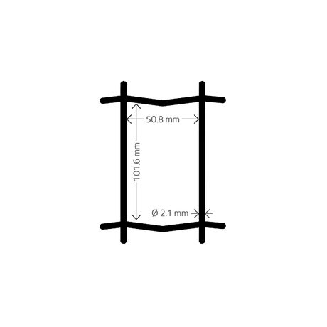 Havehegn -  maske 5 x 10 cm - 120 cm x 25 meter, sort
