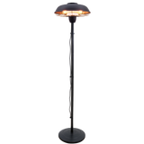 Terrassevarmer 900/2100W gulvmodel snorafbryder HA, sort