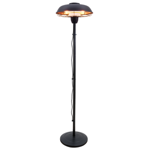 Terrassevarmer 900/2100W gulvmodel snorafbryder HA, sort
