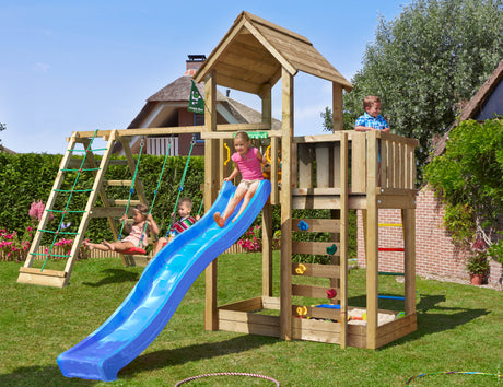 Legetårn Jungle Gym Mansion 2.1 m/2-Climb Module 220 ekskl. rutsjebane