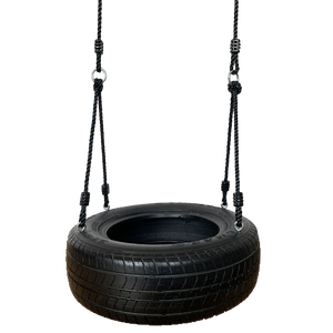 Dækgynge med sort reb