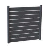 Aluminiumslameller for 100 x 100 cm hegn