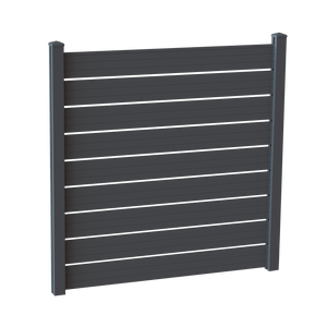 Aluminiumslameller for 100 x 100 cm hegn