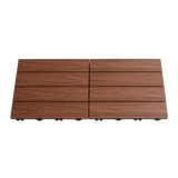 Terrasseflise komposit 30 x 30 cm 4-pak, teak