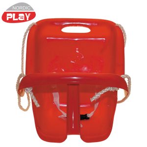 Babygynge med høj ryg - rød