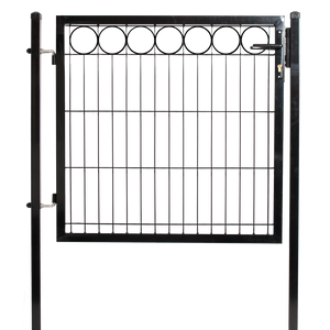 Låge for panelhegn med deko "O" 100 cm