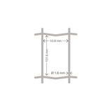 Havehegn -  maske 5 x10 cm - 80 cm x 25 meter, galvaniseret