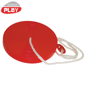 Tallerkengynge med reb - rød