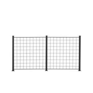 2 Fag espalier antracit grå 100 x 100 cm inkl. 3 alu stolper 108 cm
