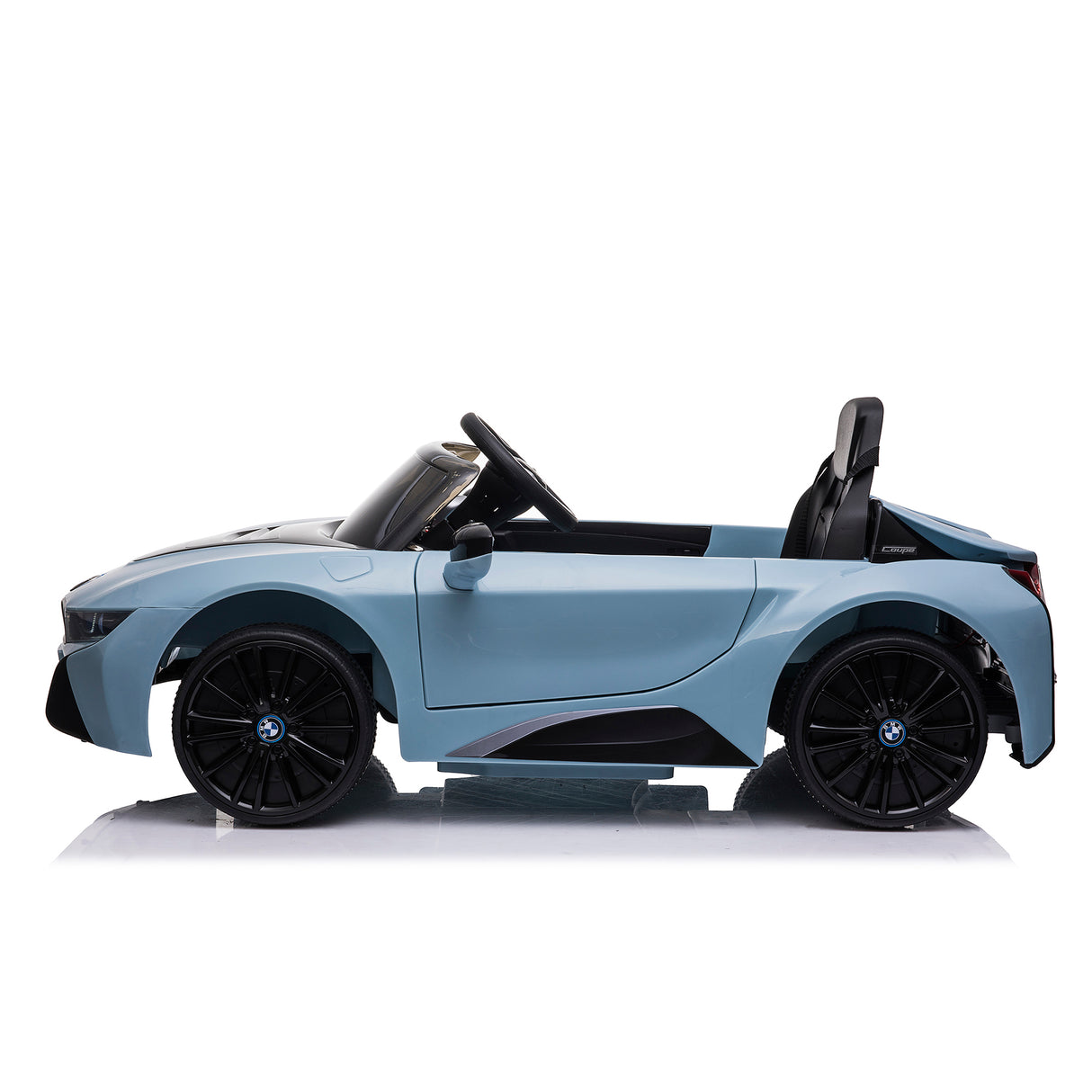 Elbil BMW I8 licens 12V med EVA hjul