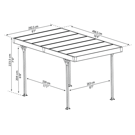 Carport Palma 5000 Palram - Canopia