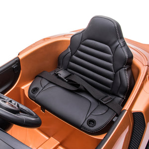 Elbil McLaren GT 12V7AH, EVA hjul, lædersæde, BT, spraymalet kobber